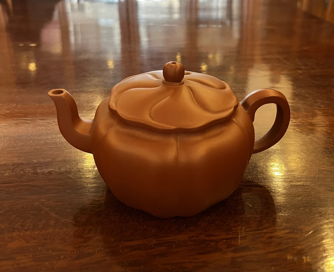 合菱壶  朱泥  容量200cc左右  王老师作品  手工紫砂壶精器