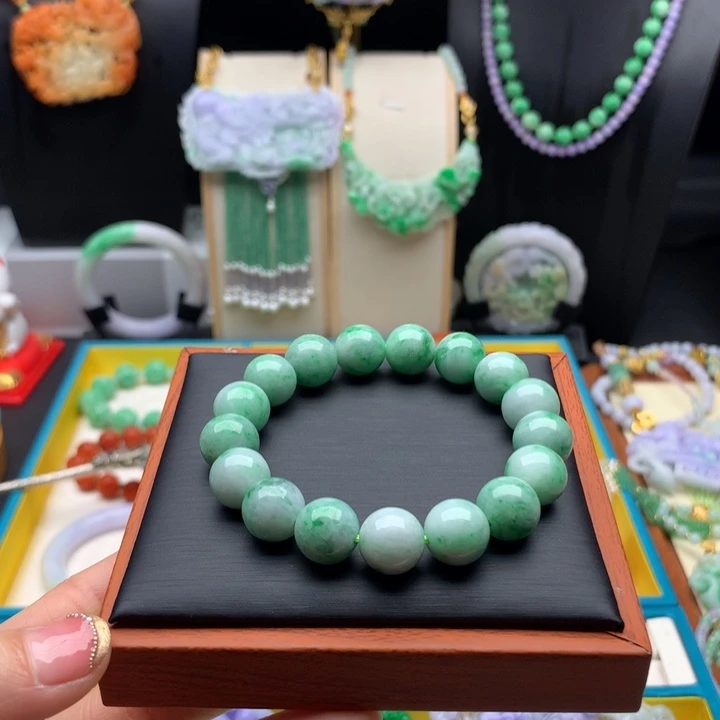 翡翠手链未镶嵌翡翠手串