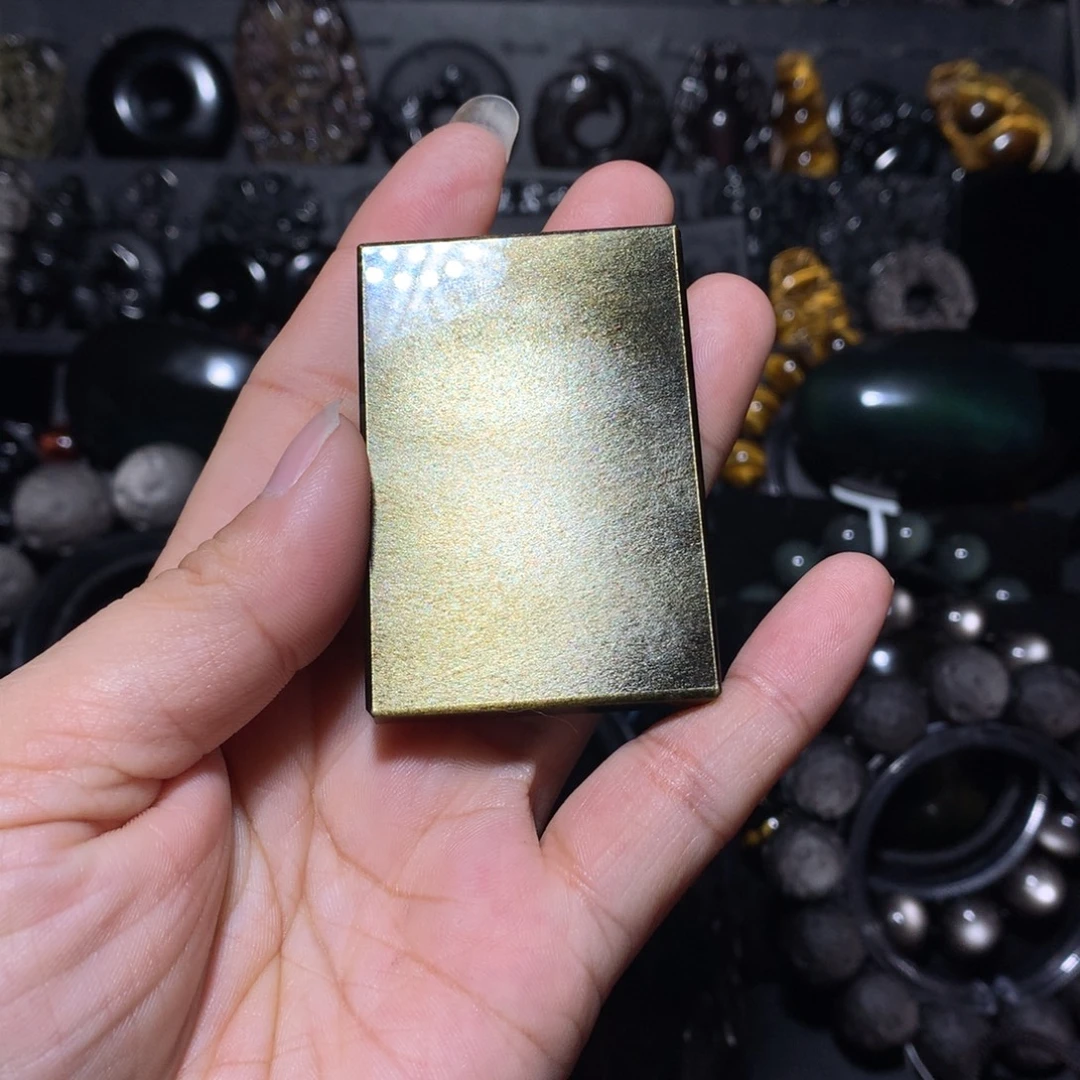 方***歌黑曜岩未镶嵌珠宝奇石