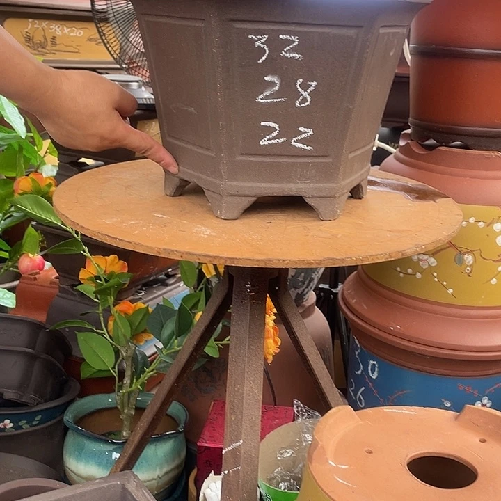 32素面六方花盆紫砂花盆