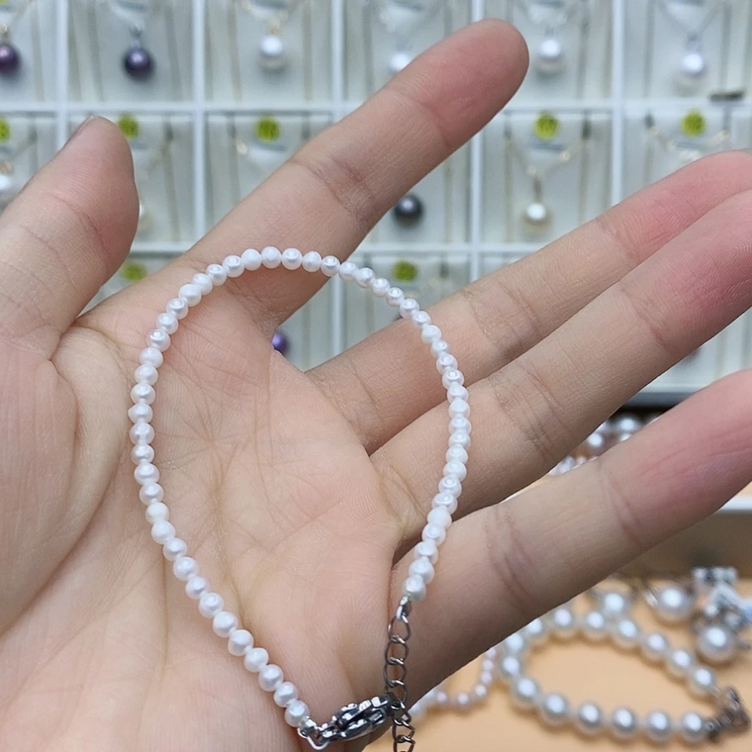 合金淡水珍珠颈饰