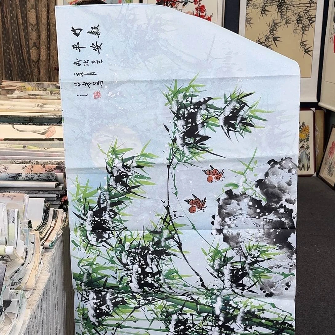 纯手绘国画作品好看四尺