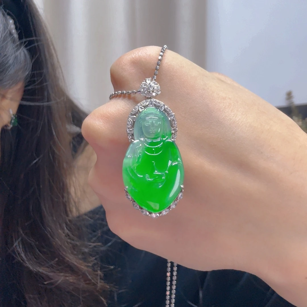 翡翠未镶嵌吊坠(不含链)