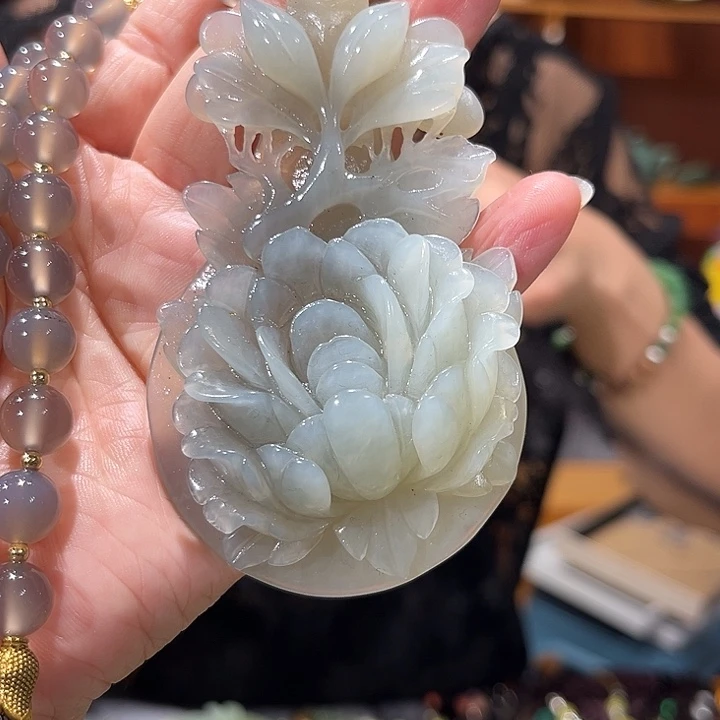 未镶嵌岫玉毛衣链