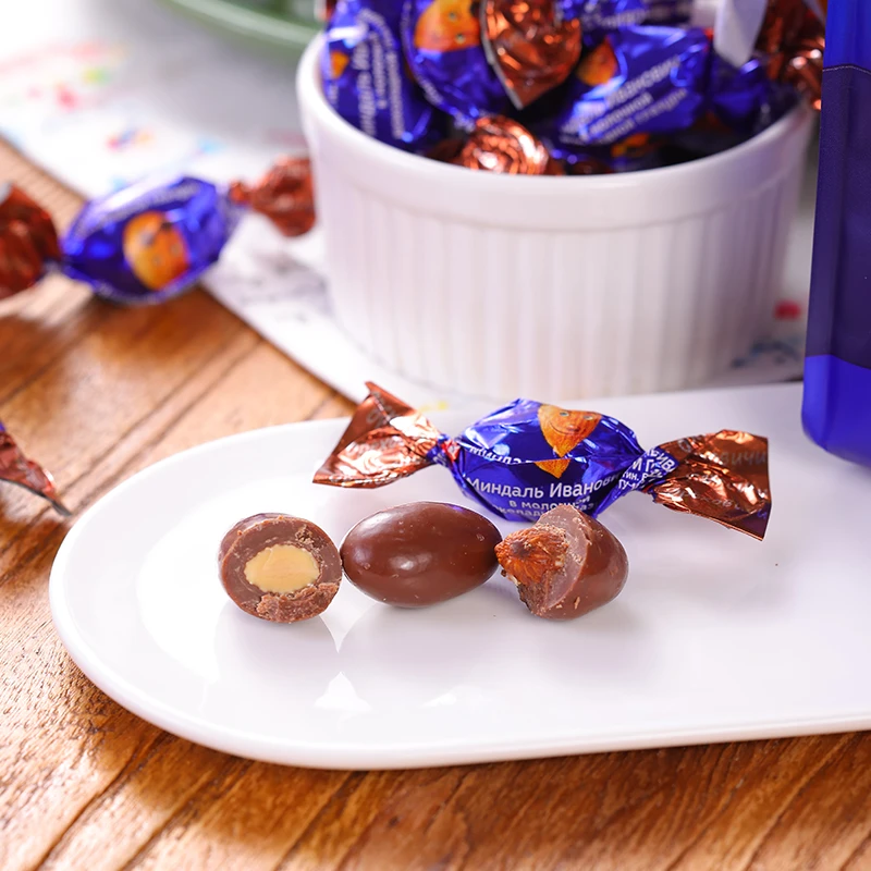 【3包】俄罗斯奥泽拉整颗扁桃仁夹心糖果200克/袋【到7月】