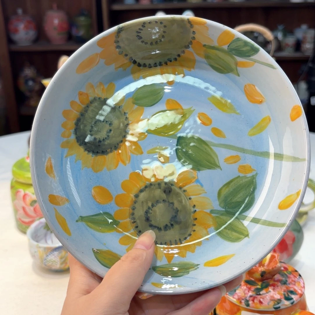 景德镇手绘高温釉下彩陶瓷茶具