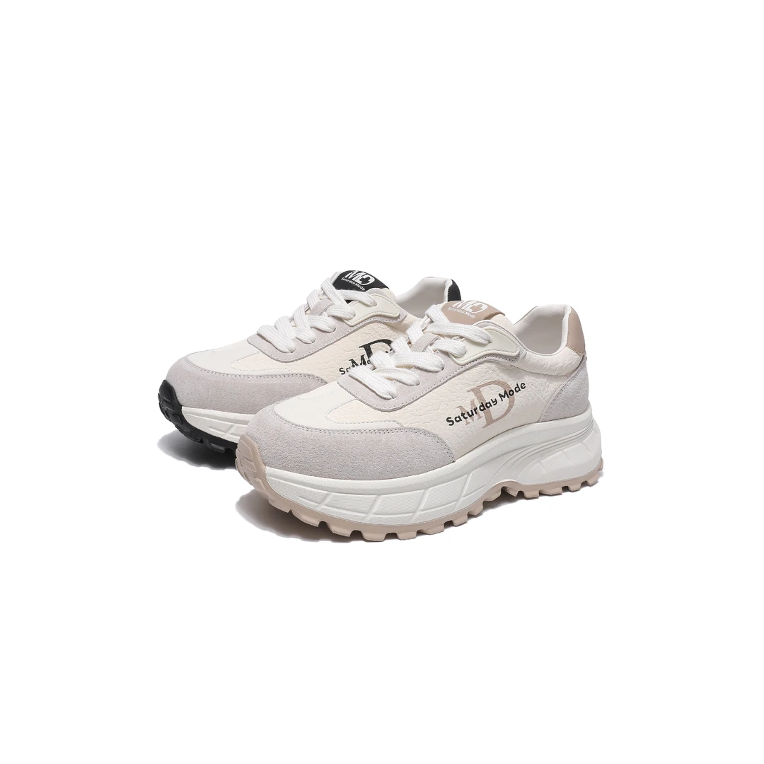 SATURDAYMODE阿甘鞋透气时尚舒适百搭系带休闲鞋3112E56   HZ