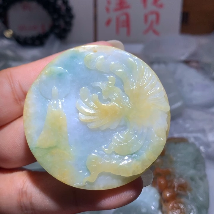 翡翠未镶嵌项链保真天然A货缅甸翡翠