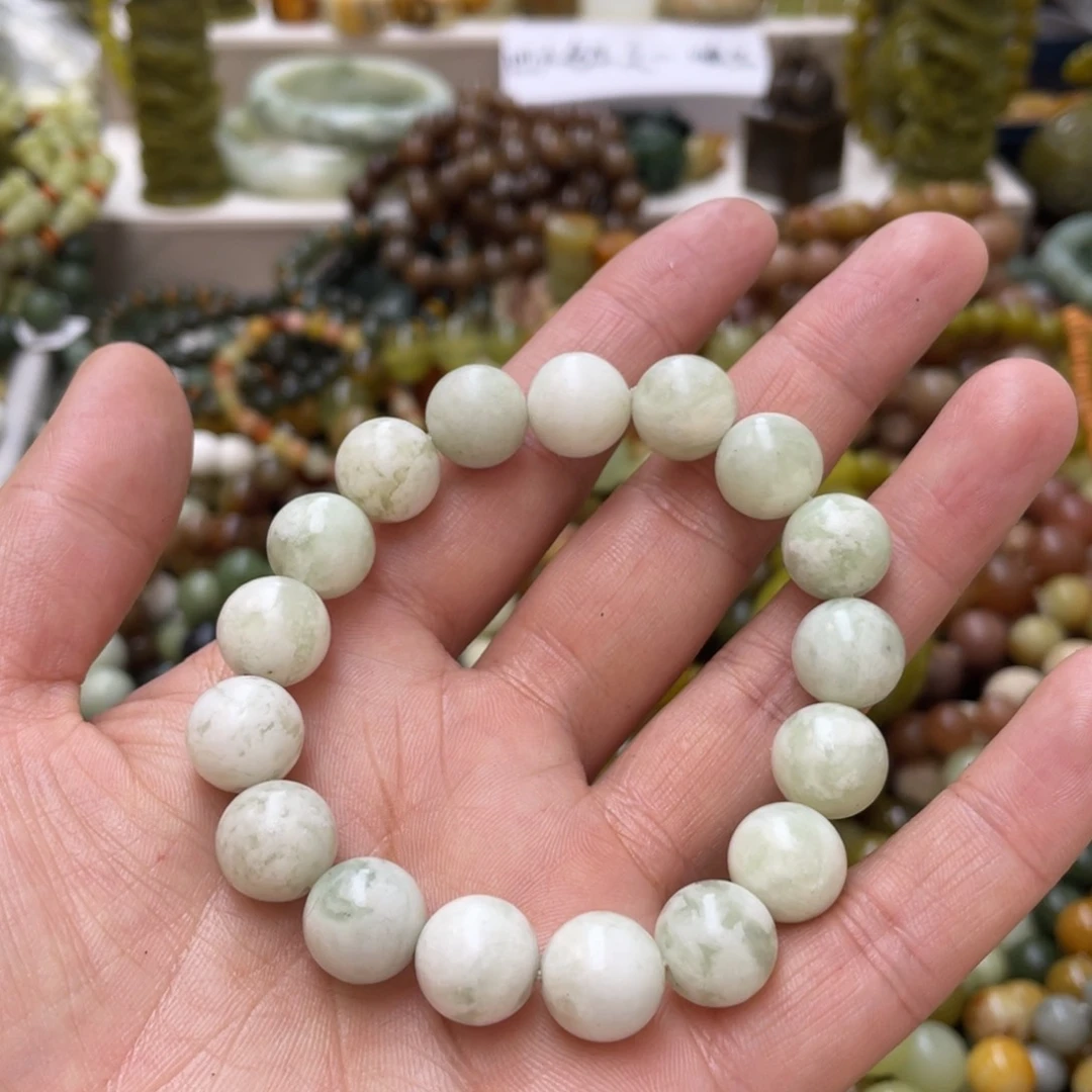 蛇纹石玉手链未镶嵌