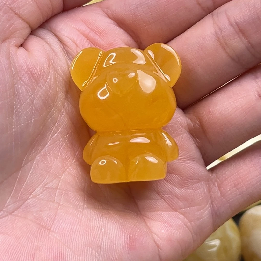 琥珀裸石未镶嵌?****小熊