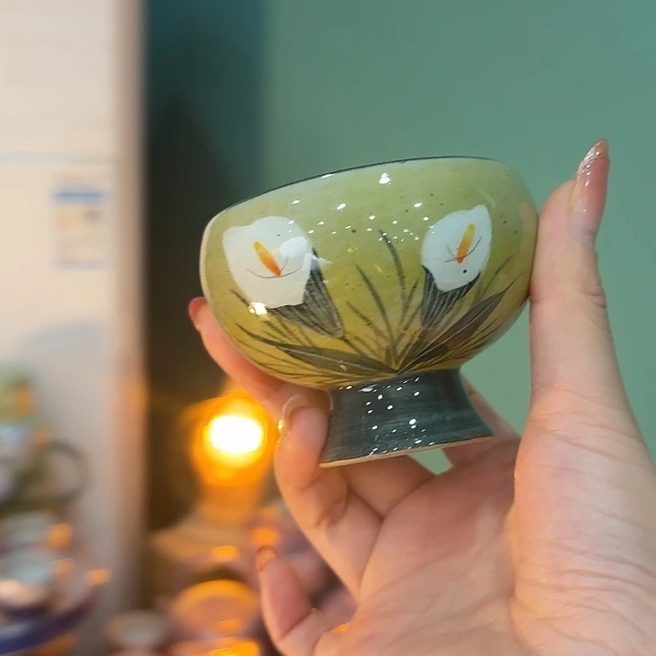 杯景德镇釉下五彩手绘陶瓷