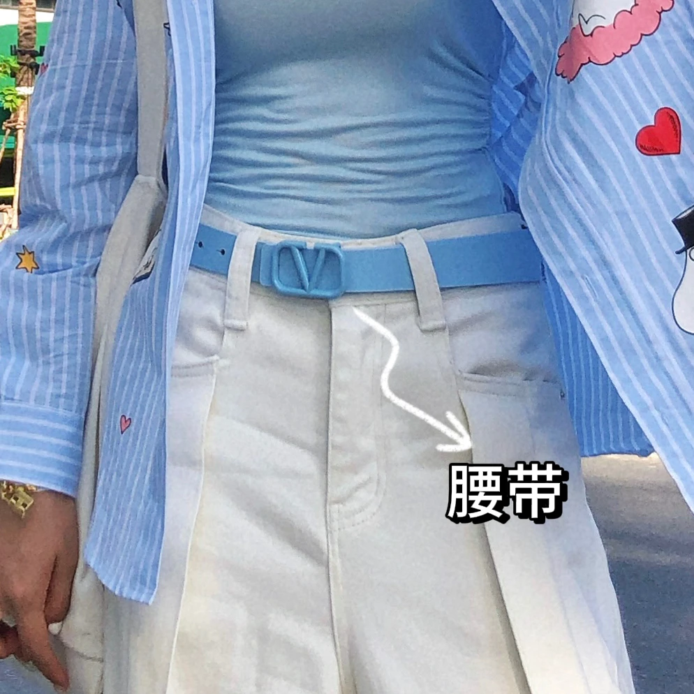 婉君【卖了4年的腰带 】时尚潮流个性扣皮腰带LWJ22A2S558