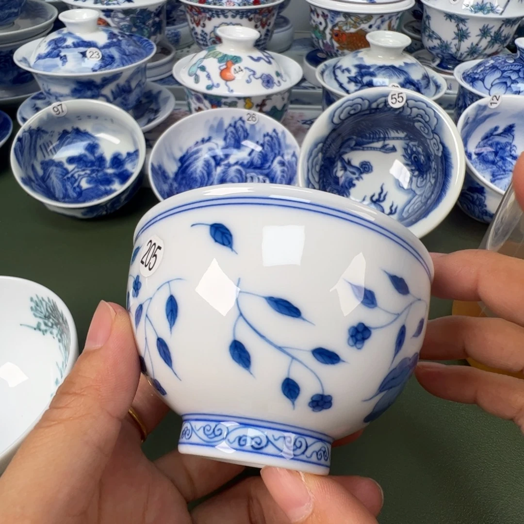 景德镇纯手工纯手绘茶具木木205