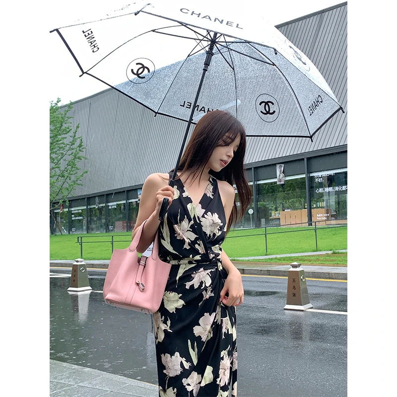 邹邹小个子新品 设计感碎花裹身裙女夏季气质绑带复古雪纺连衣裙