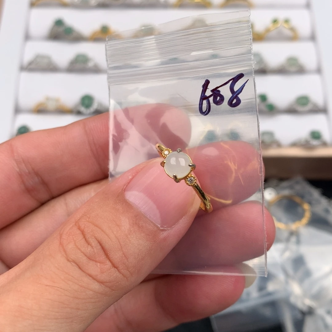 未镶嵌戒指翡翠608