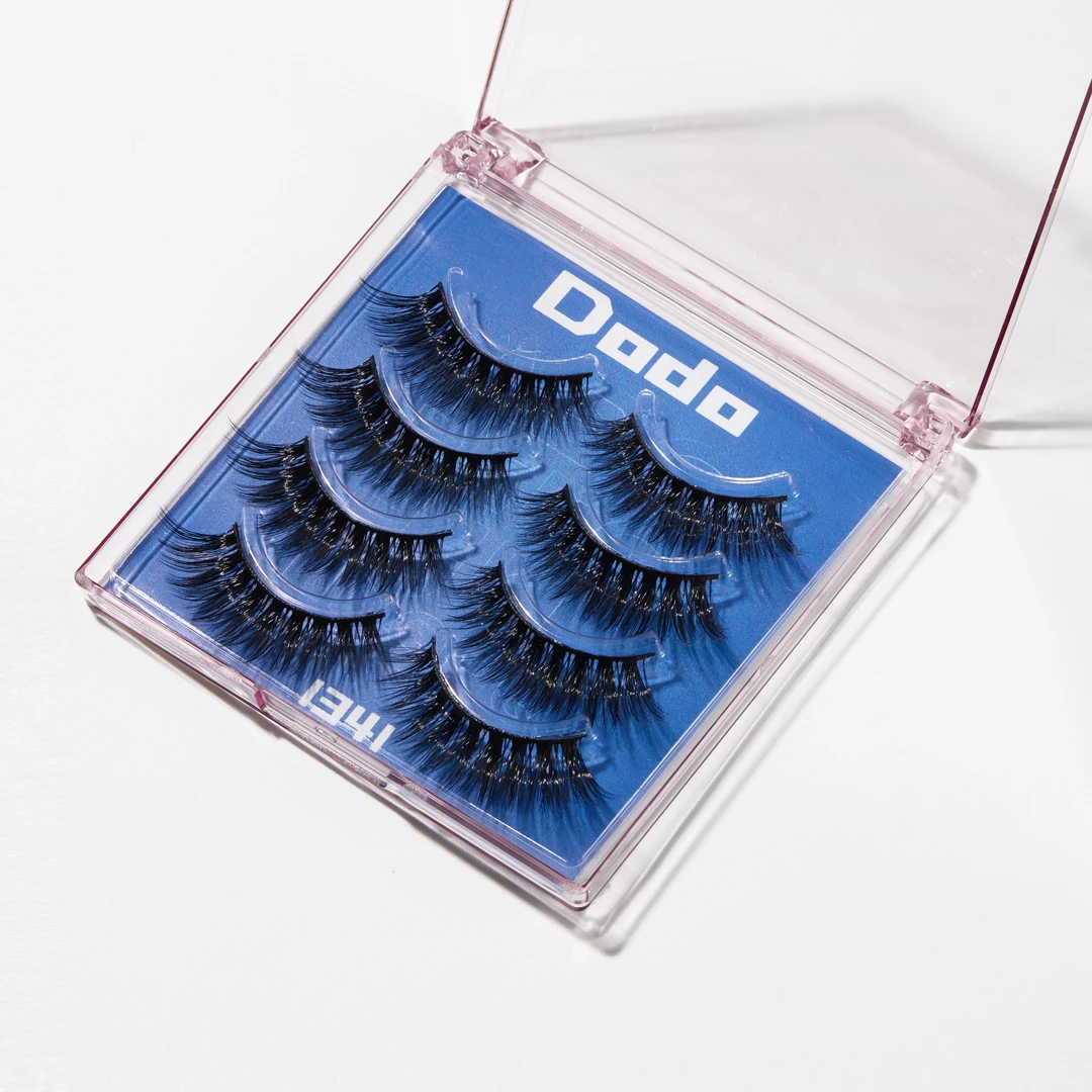 Dodo【狼殿】浓密深邃  狼系眼尾拉长款 C翘 硬梗整簇假睫毛