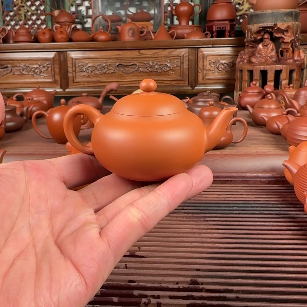 茶壶朱泥潮州手拉壶