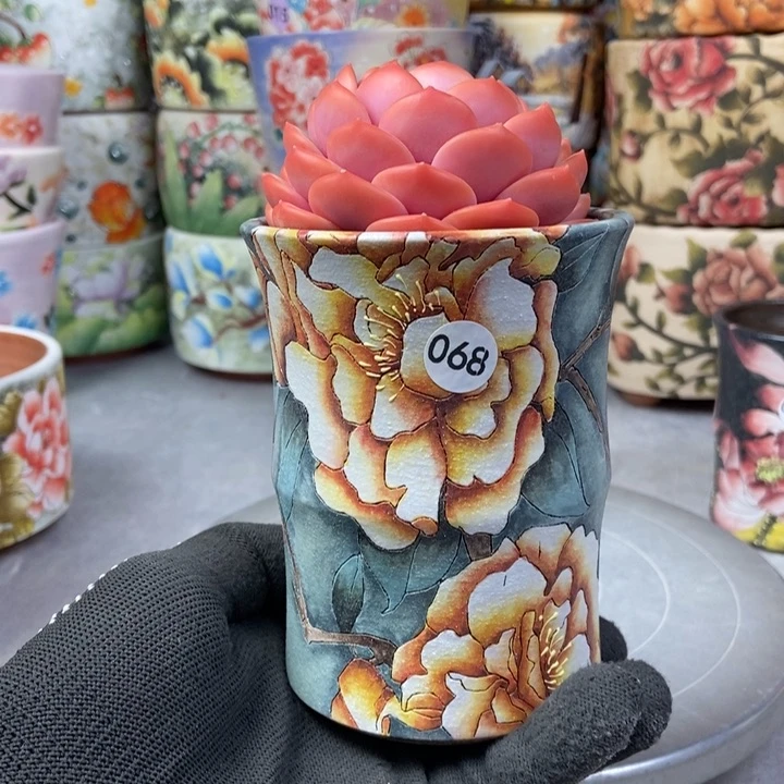 红陶景德镇艺术手绘作品