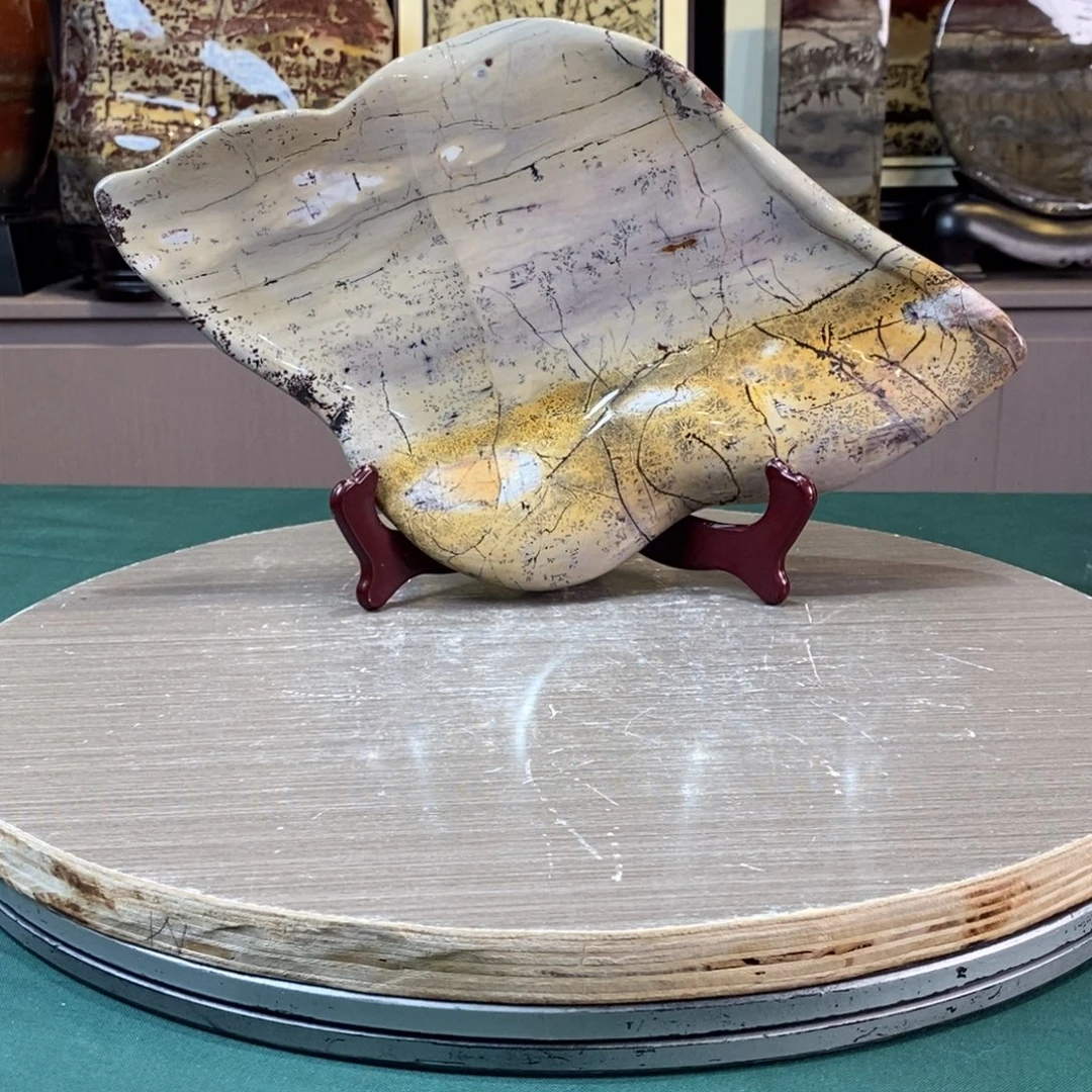 石材广西国画石草花石