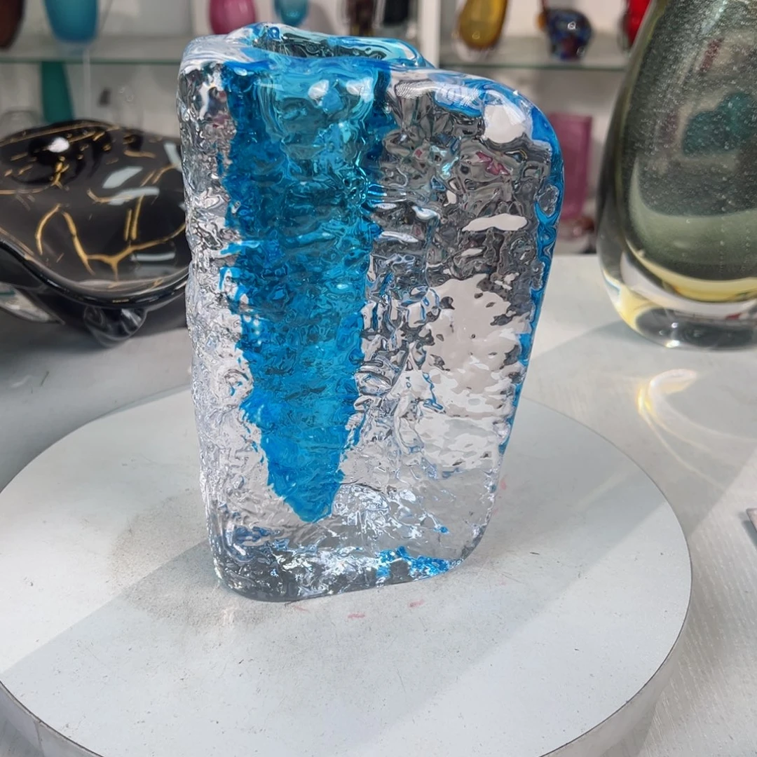 高 20 轻奢琉璃花器福利正常手工痕迹