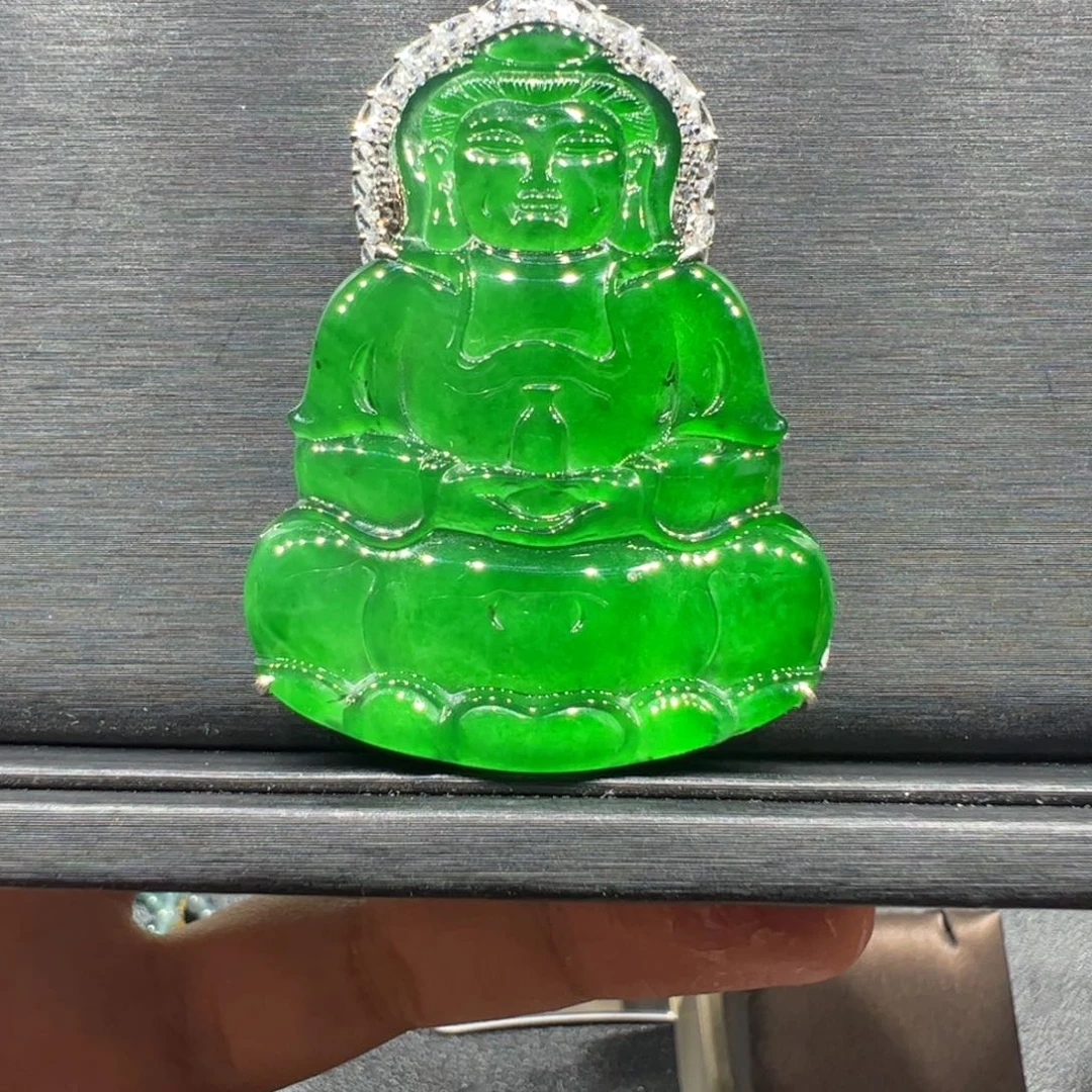 翡翠银S925镶嵌颈饰