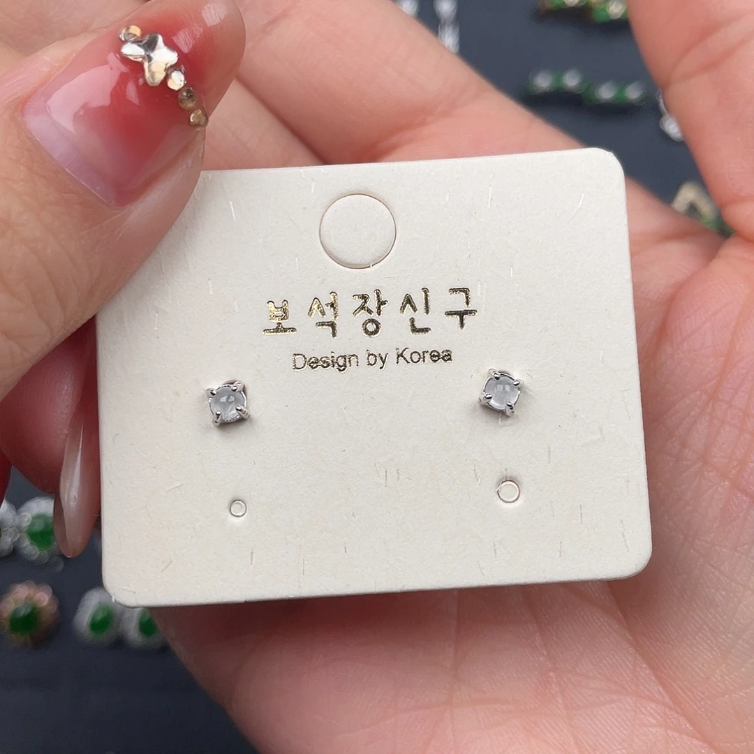 翡翠未镶嵌耳饰0000