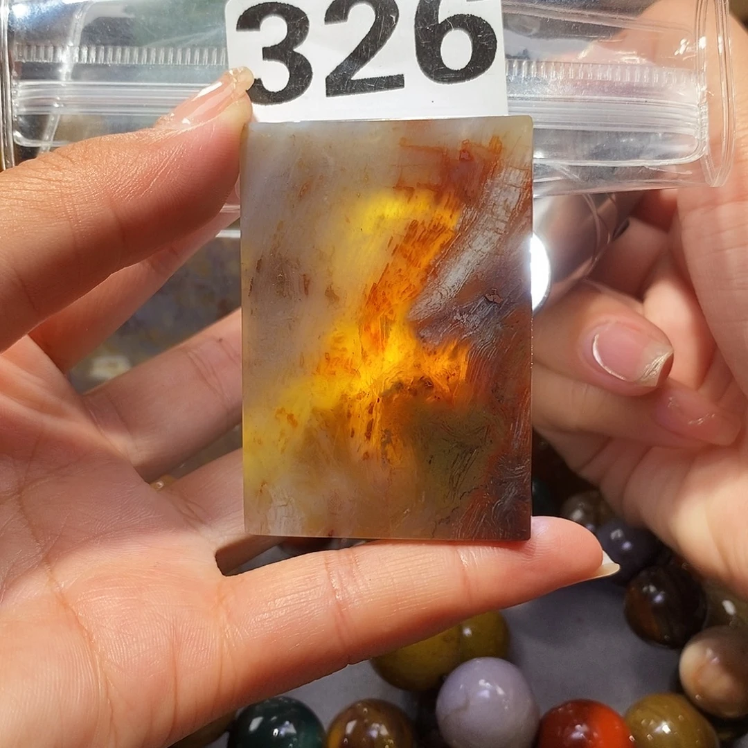 未镶嵌天然北票硅化玉吊坠硅化玉