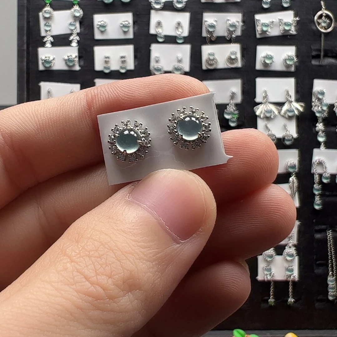 翡翠银S925镶嵌手链