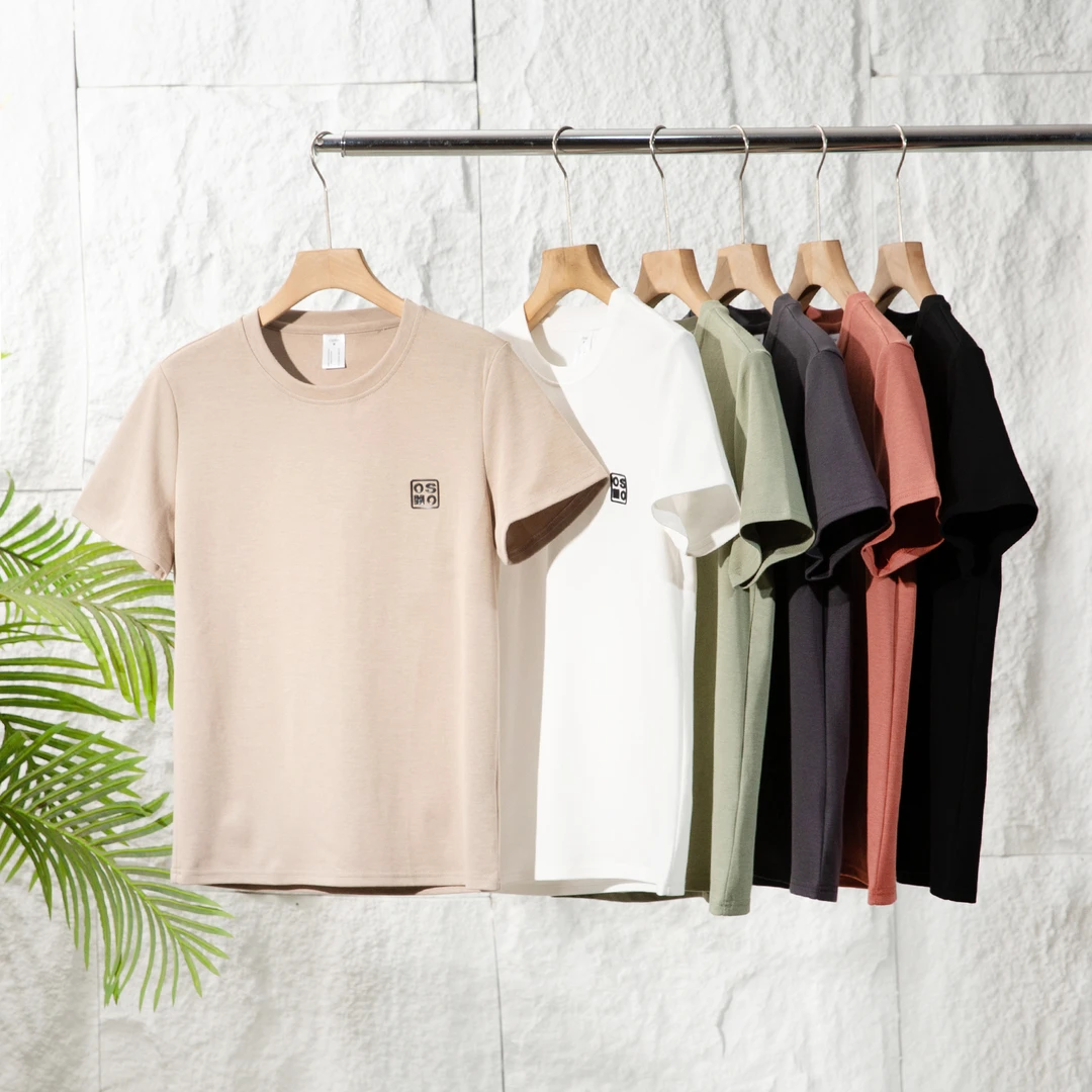 短袖男款爆款2025新款男士短袖t恤夏季百搭休闲圆领黑色polo衫男