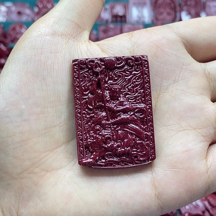 天然辰砂005朱砂吊坠