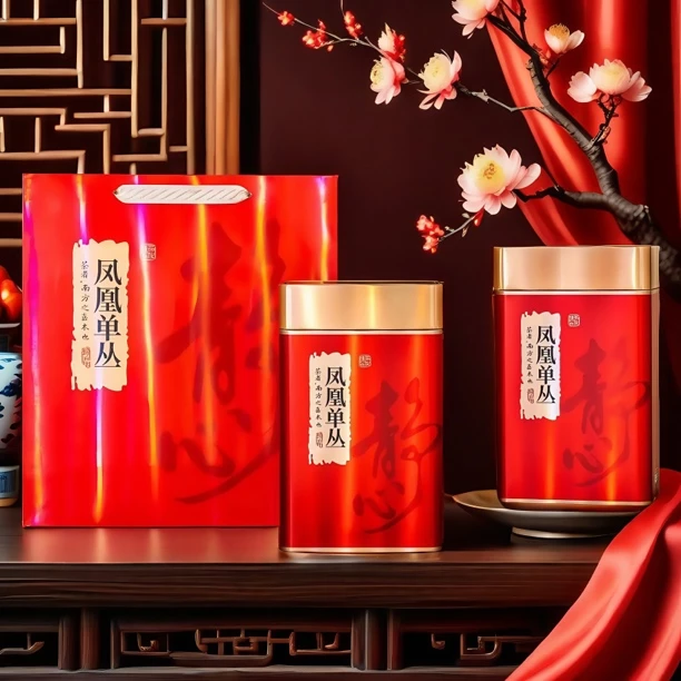 【年礼专促】潮州单丛蜜兰香浓香型工夫茶精美礼罐装2罐1斤