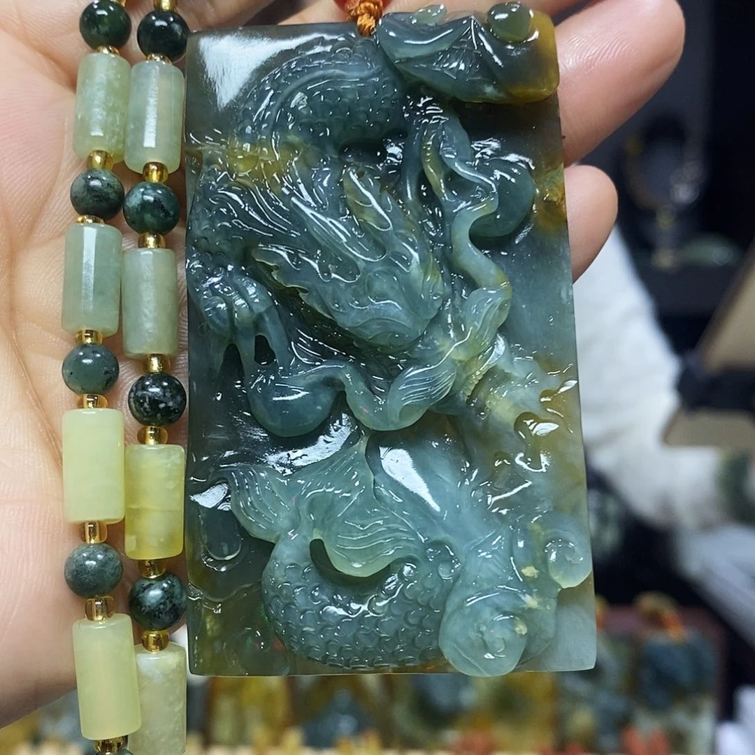 未镶嵌岫玉挂件吊坠