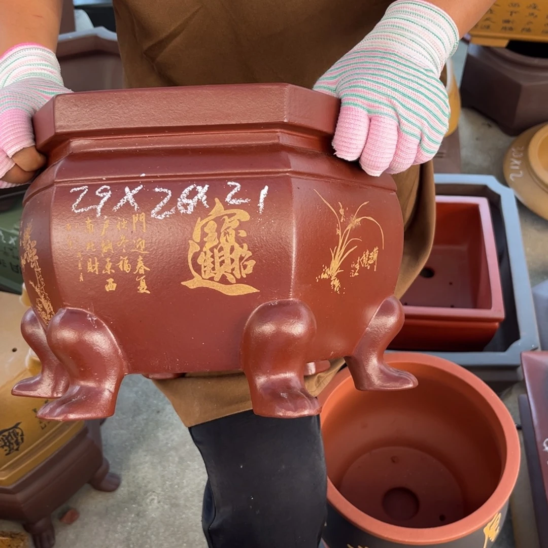 紫砂花盆盆景艺术