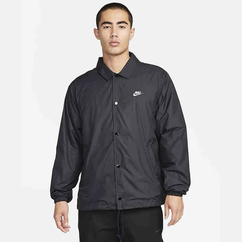 Nike耐克男教练夹克秋春新款宽松复古叠搭刺绣休闲外套 FN3317010