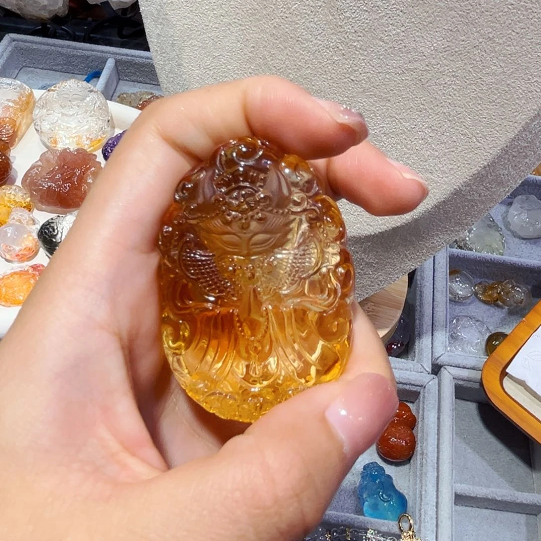 颈饰未镶嵌水晶小***?水晶