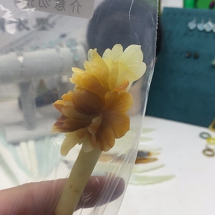 合金蛇纹石玉发簪元****