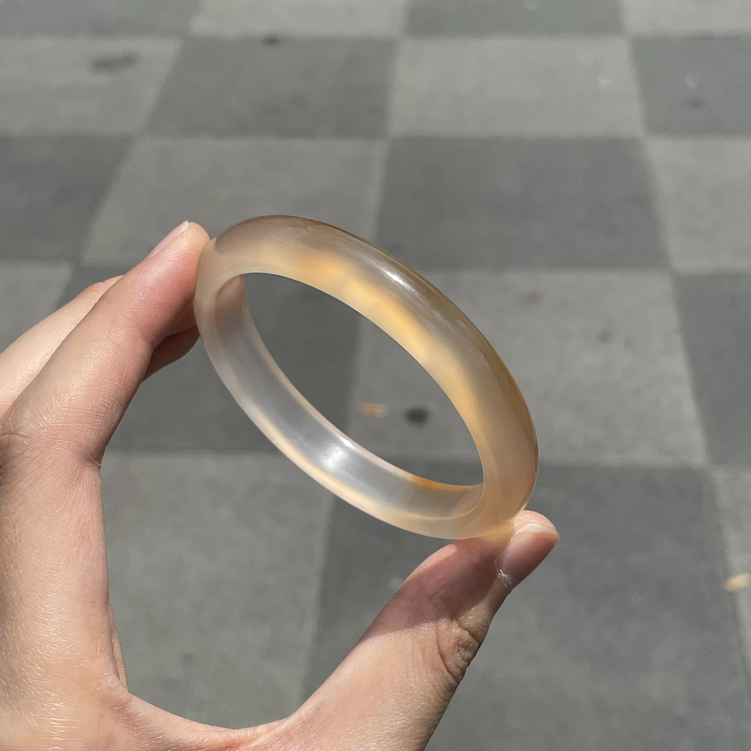 圈口56+正圈浅糖飘水草飘龙鳞纹-玛瑙