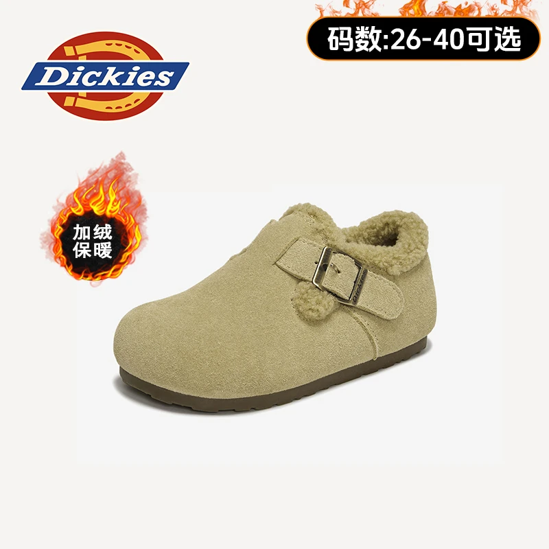 Dickies儿童勃肯鞋冬季雪地靴加绒女鞋保暖棉鞋二棉亲子鞋大棉鞋