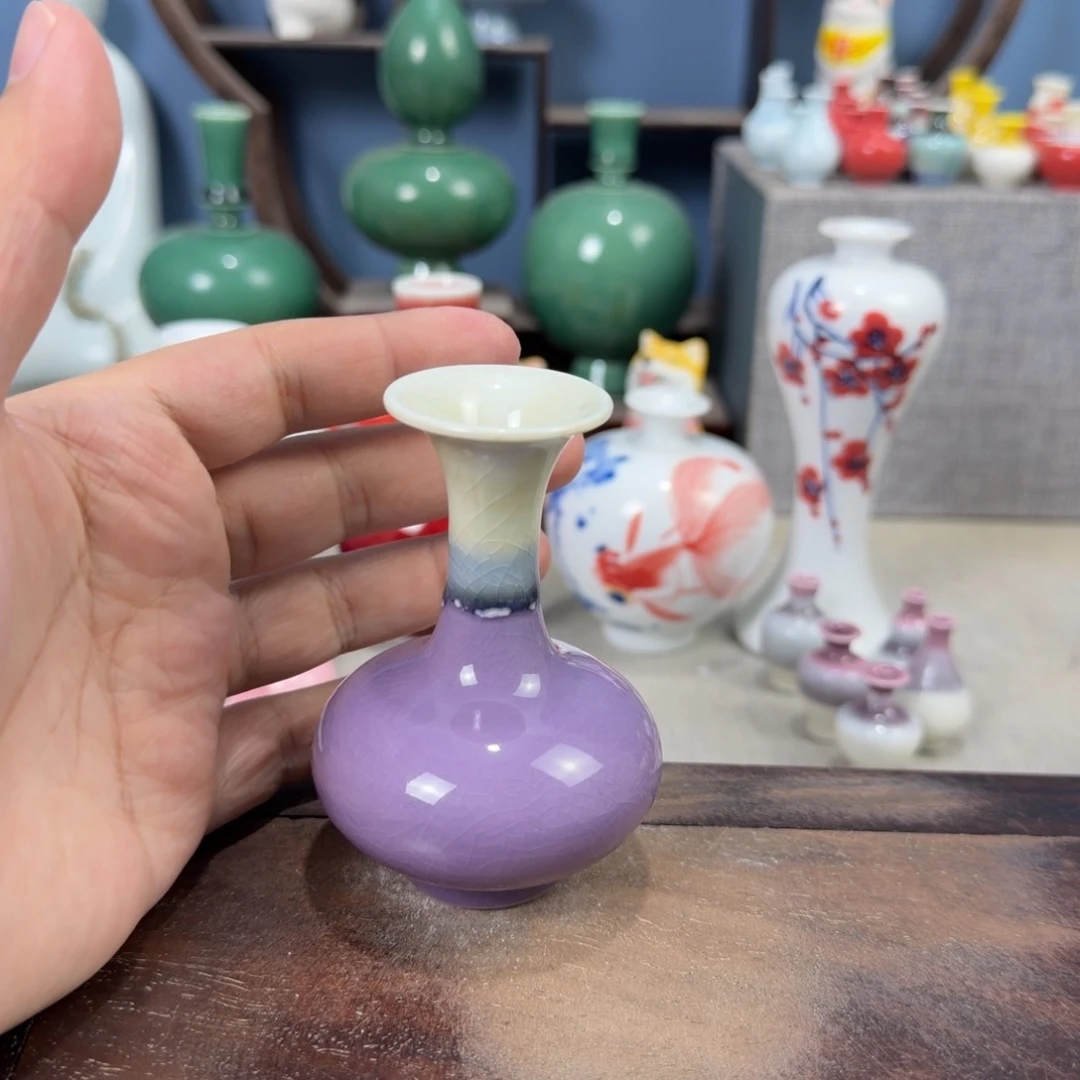 陶瓷手工小花器摆件