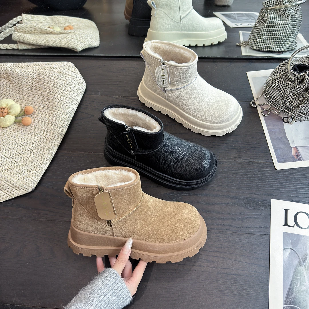 IG/IGV增高5CM2025冬季时尚百搭新款爆款隐形增高休闲短靴60250-2