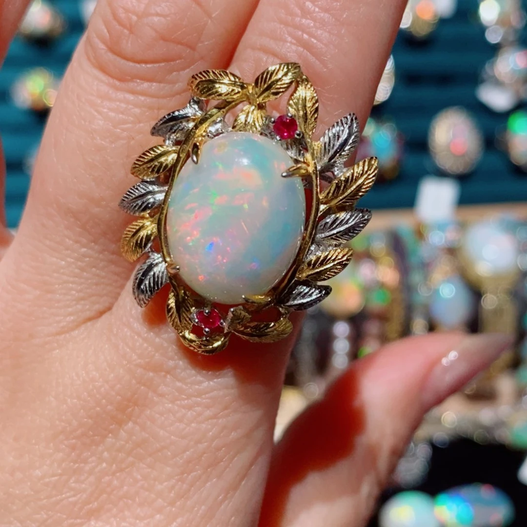 欧泊欧泊戒指银S925镶嵌