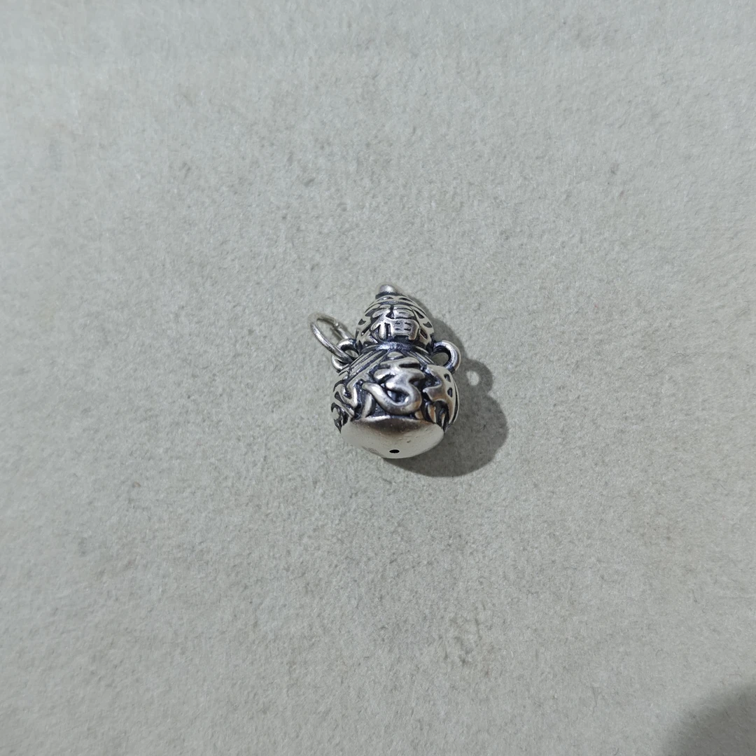 吊坠足银 足银葫芦项链吊坠5672