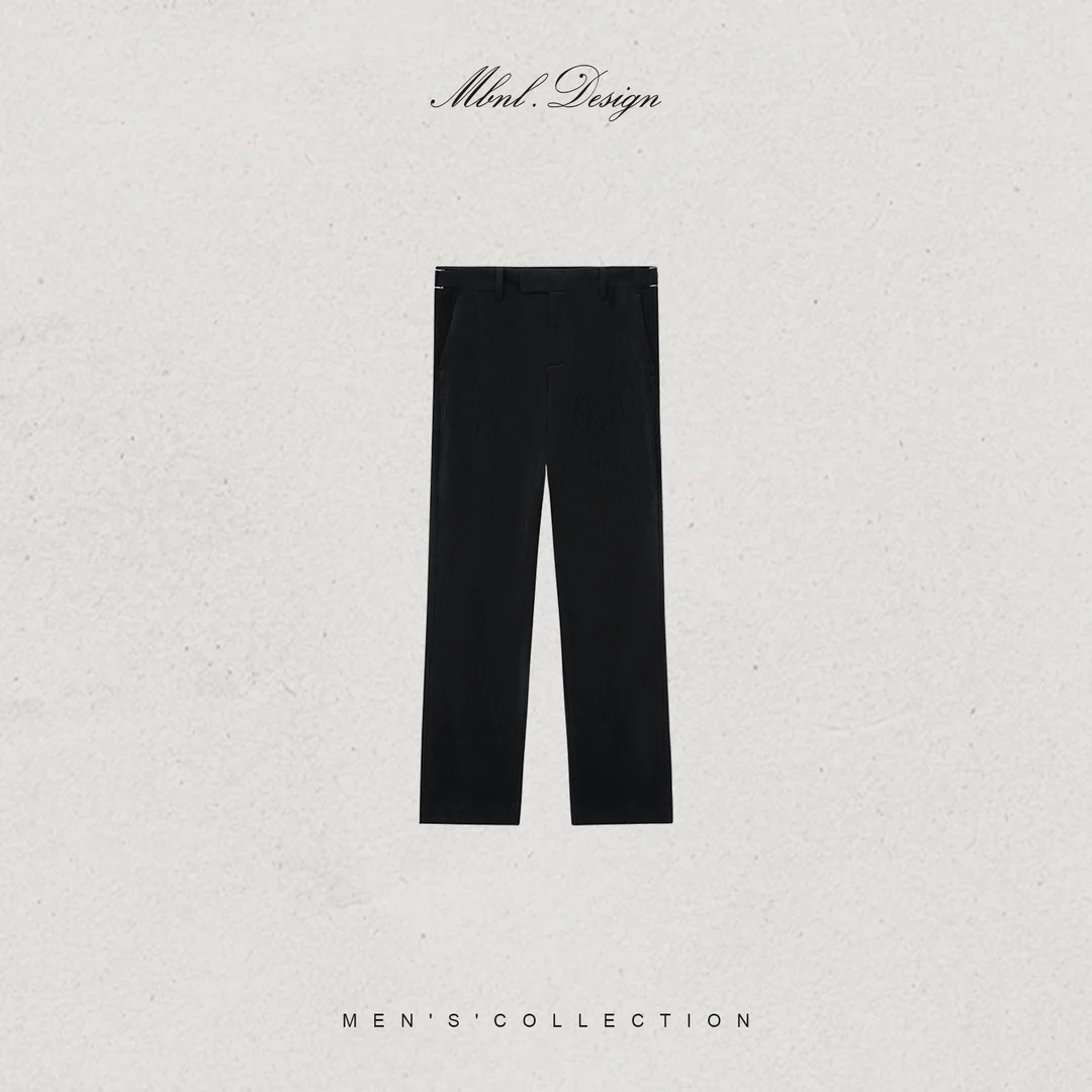 MBNL-F「Fluff系光影」秦磊男装针距均匀牢固醋酸休闲裤LL-WKZ2063