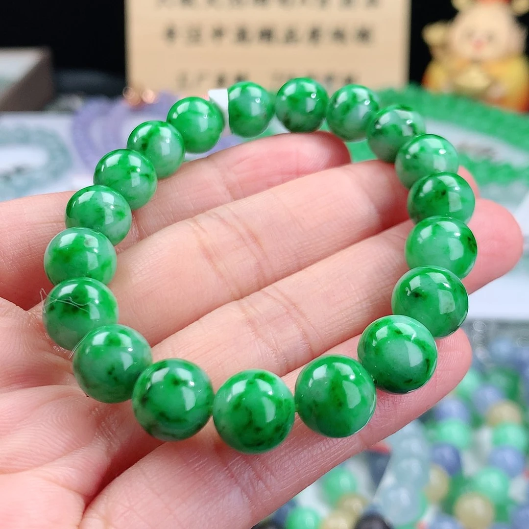 翡翠手链未镶嵌卡9.6mm