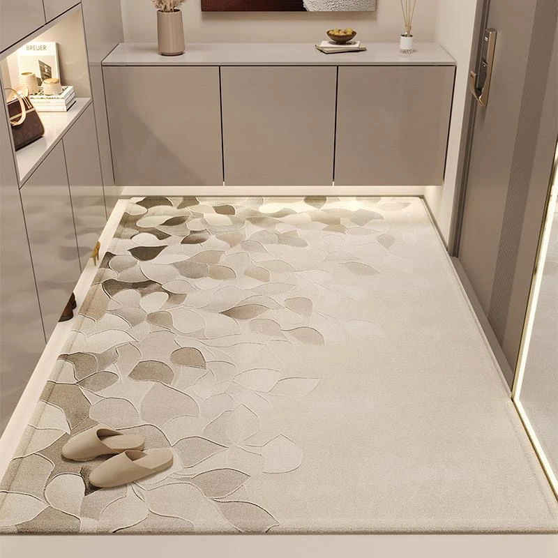 圈绒大门口进门地垫入户门家用耐脏除尘玄关轻奢地毯室内可裁剪