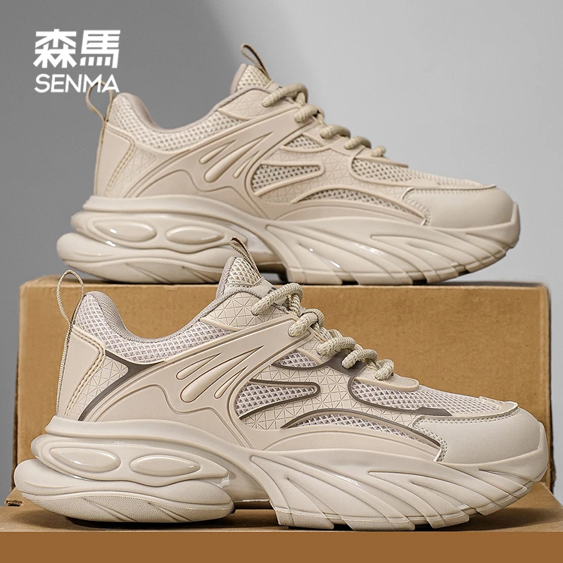 森马秋季老爹鞋厚底增高潮流时尚休闲百搭运动鞋干净感痞帅男鞋子