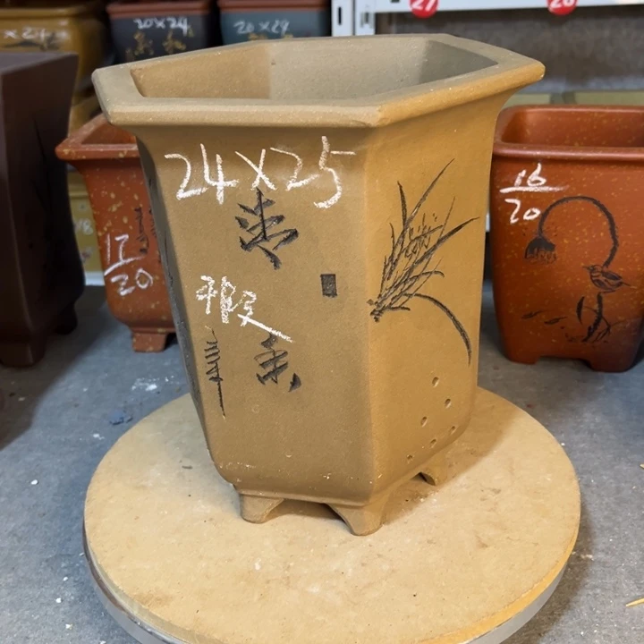 紫砂花盆紫砂花盆