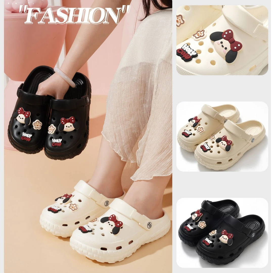 俞兆林女款卡通厚底包头夏季外穿EVA软底洞洞鞋网红时尚洞洞鞋