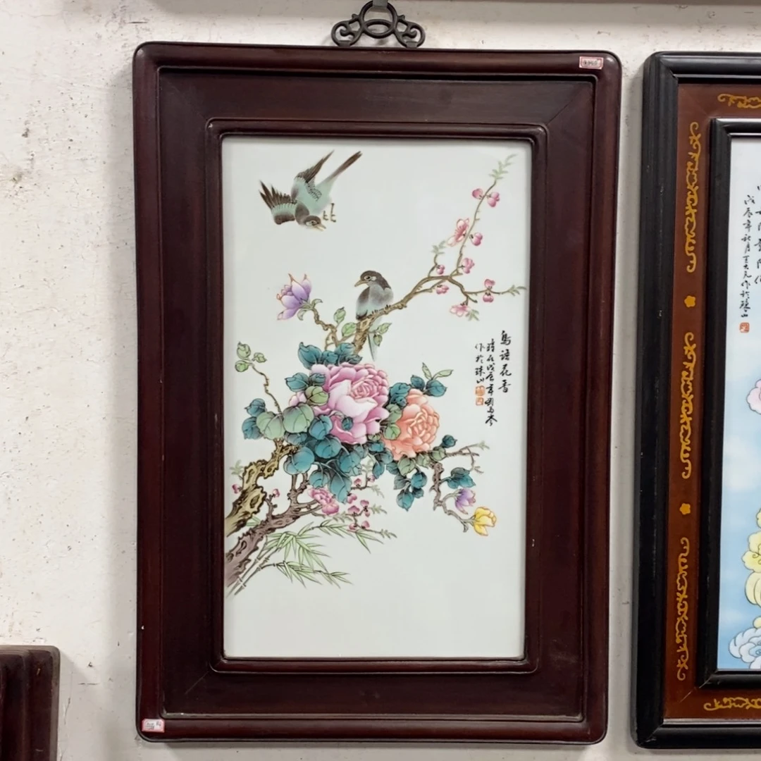 瓷75*52 景德镇瓷板画柴窑烧制