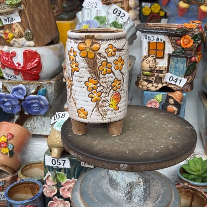 紫砂花盆粗陶材质多肉花盆